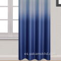 Cortinas opacas azules Ombre